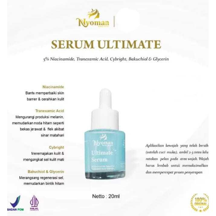 Serum Flek Ultimate Nyoman 20 Ml // Ultimate Serum Penghilang Flek Glowing