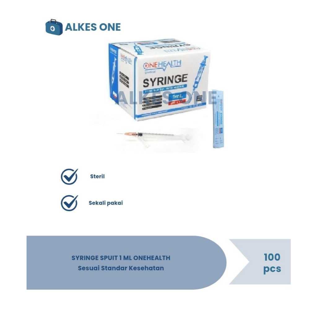 Syringe Spuit 1 ML Onehealth / Per Box