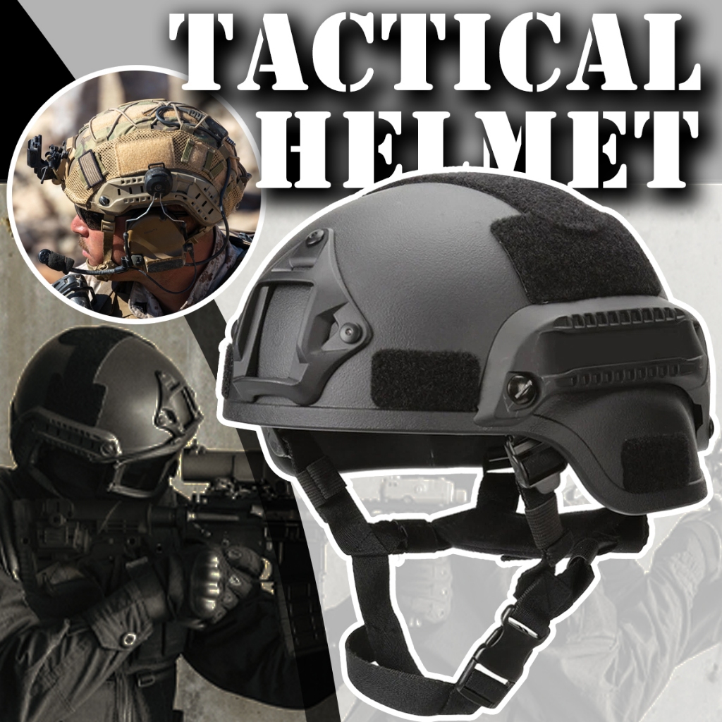 Helm Tactical - Helm Militer - Helm Tentara - Helm Olahraga - Pelindung Kepala - Helm Airsoftgun - H