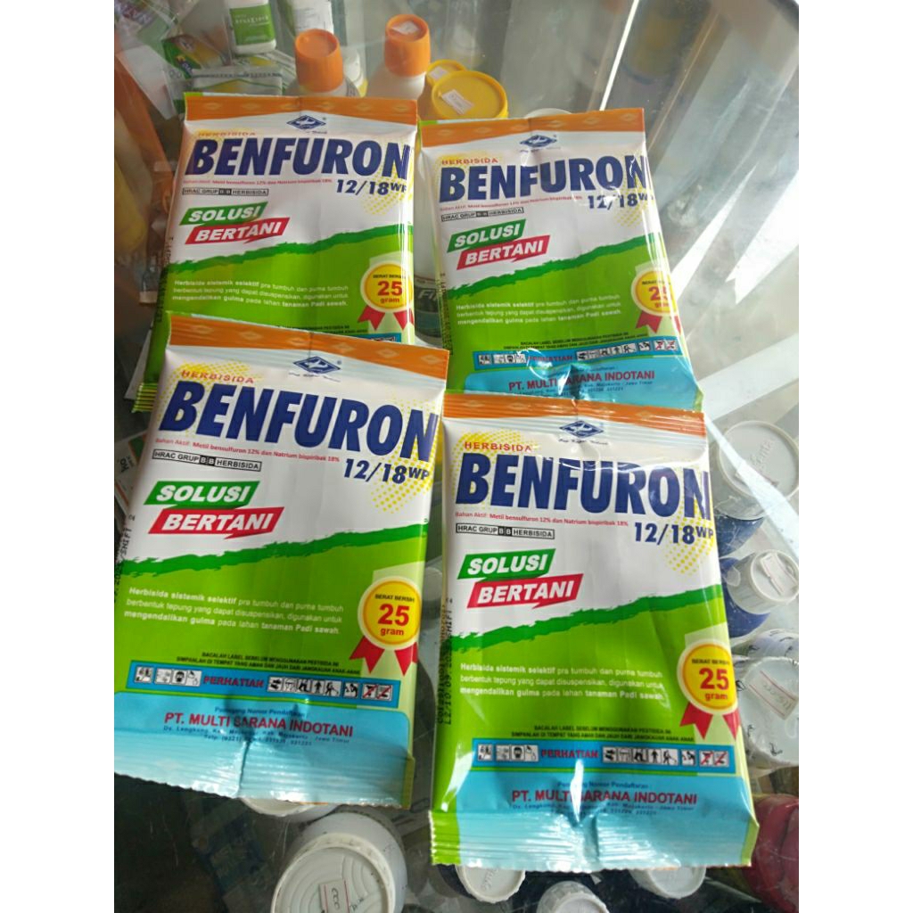 Benfuron 25gram 4 buah ..total 100 gram herbisida