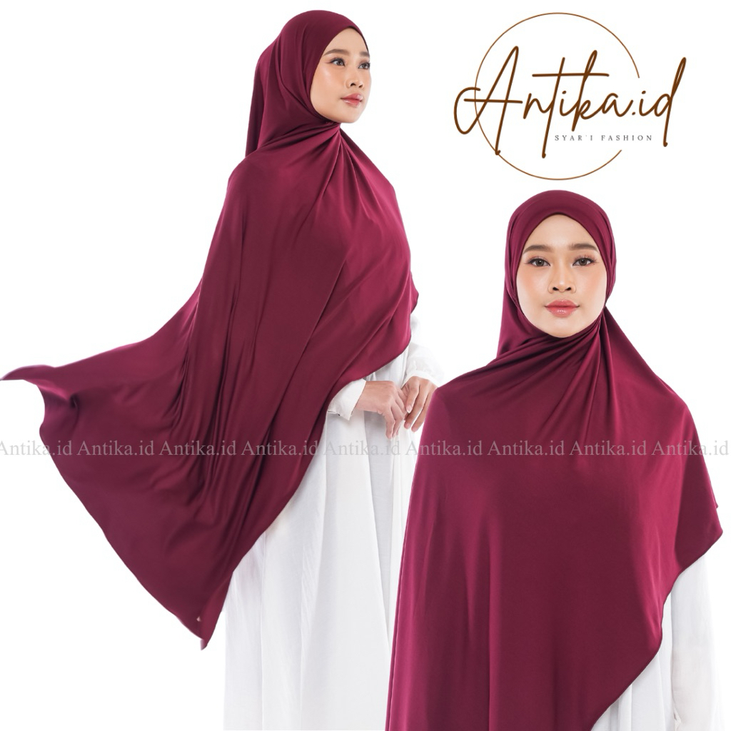 ANTIKA.ID 200x75 cm Pashmina Jersey Premium Jumbo I Pasmina Jumbo Jersey Adem dan Jatuh