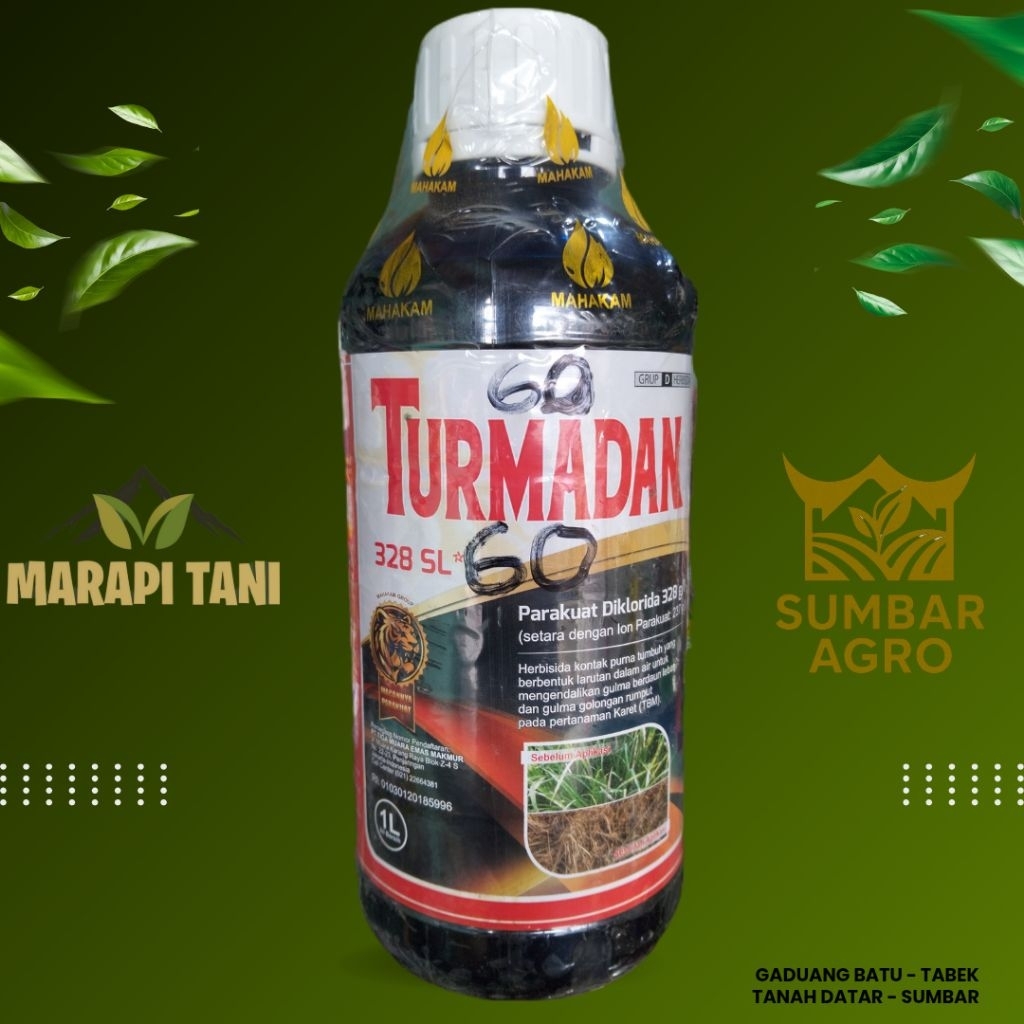 TURMADAN 328SL // HERBISIDA KONTAK // PARAKUAT DIKLORIDA // 500ML- 1 LITER