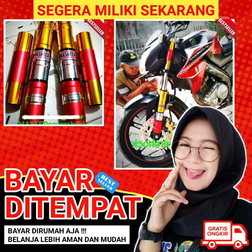 Master Cover Shock Sok Skok Depan Vixion R15 Byson Rx King R Nva Nvl V2 Karbu Old Fi New Depan