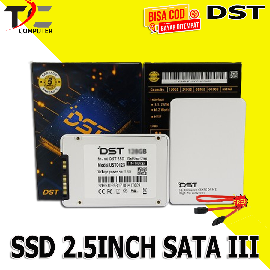 SSD DST / UNIX SATA III 2.5INCH 128GB / 256GB / 512GB / 1TB NEW