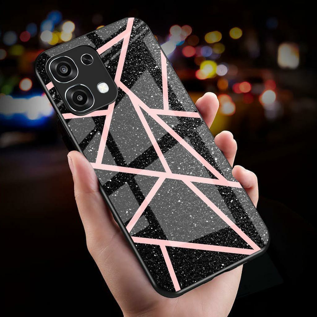 Softcase Glass  Kaca Kilau For OPPO A6 PRO -  Casing Hp OPOO A6 PRO - K36