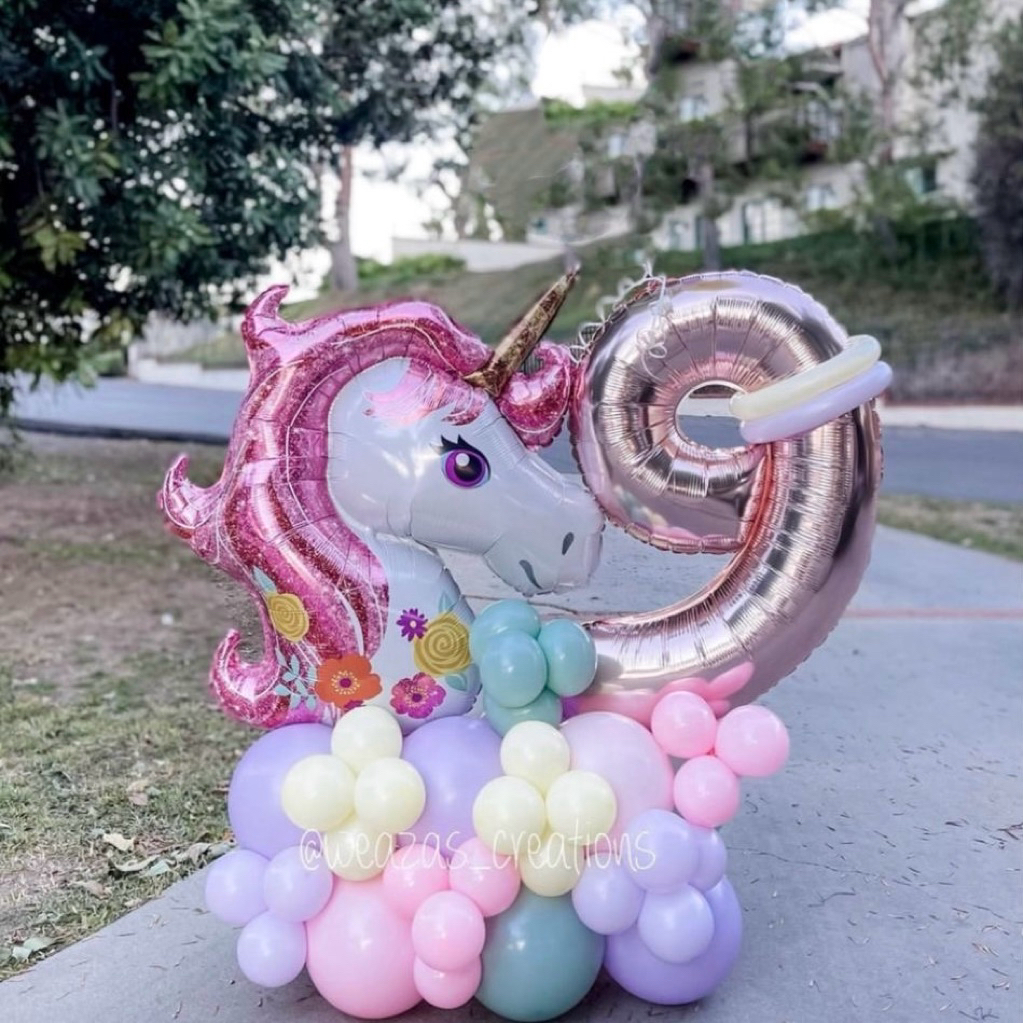 PAKET DEKORASI BALON UNICORN ULANG TAHUN ANAK