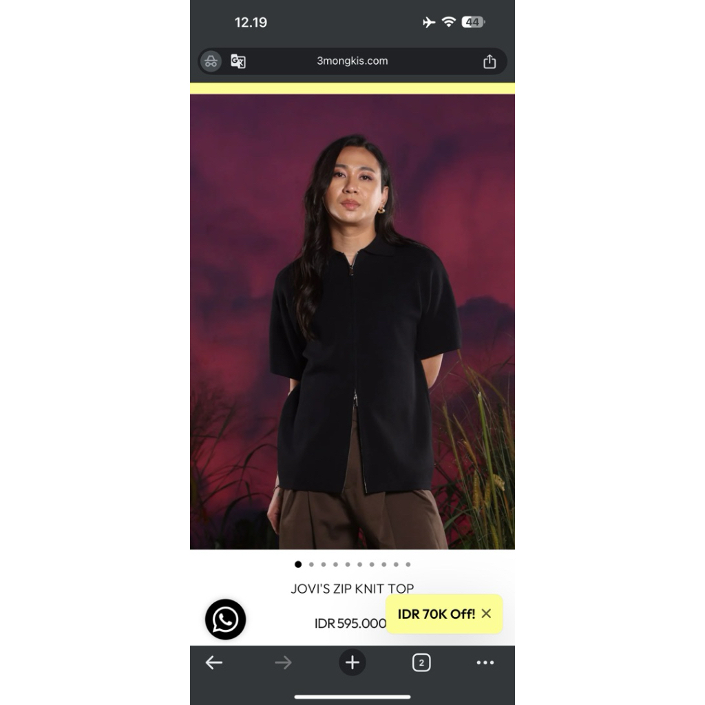 3mongkis x jovi knit top