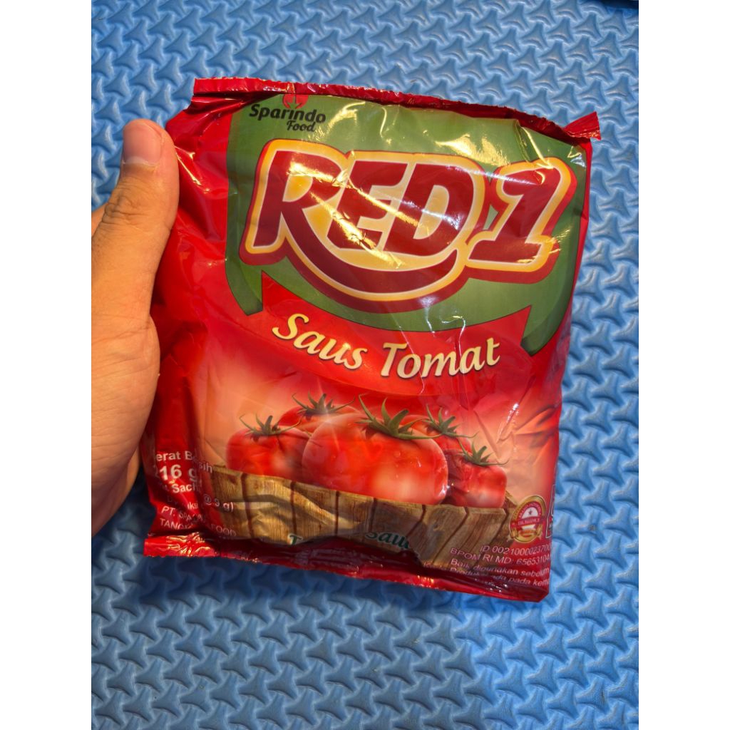 RED1 Saus Tomat 9 gr (24 Sachet x 9 gram)
