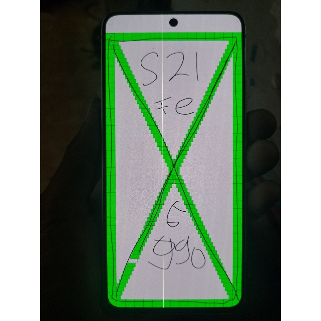 LCD SAMSUNG S21 FE COPOTAN ORIGINAL MINUS GARIS