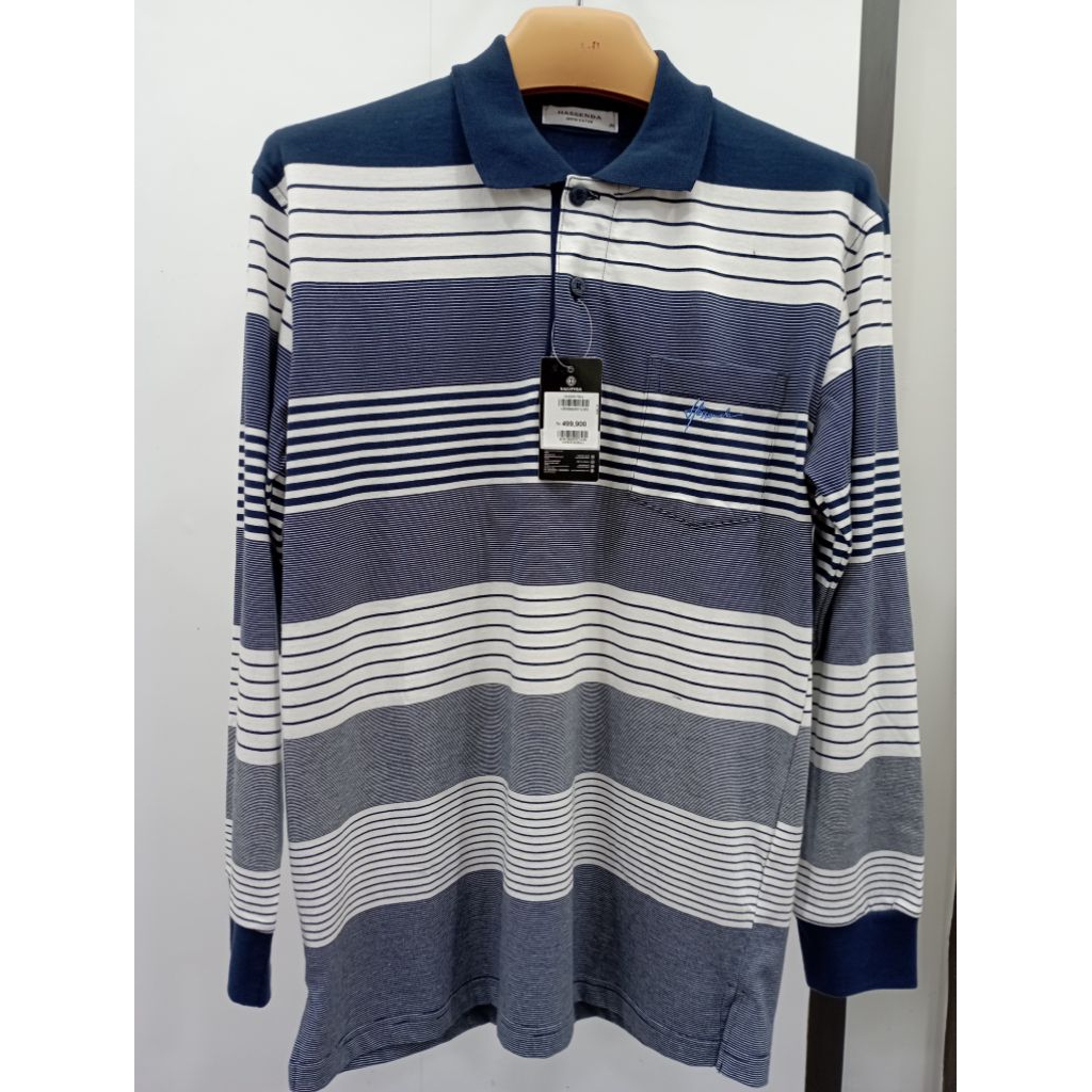 Hassenda kaos polo salur panjang