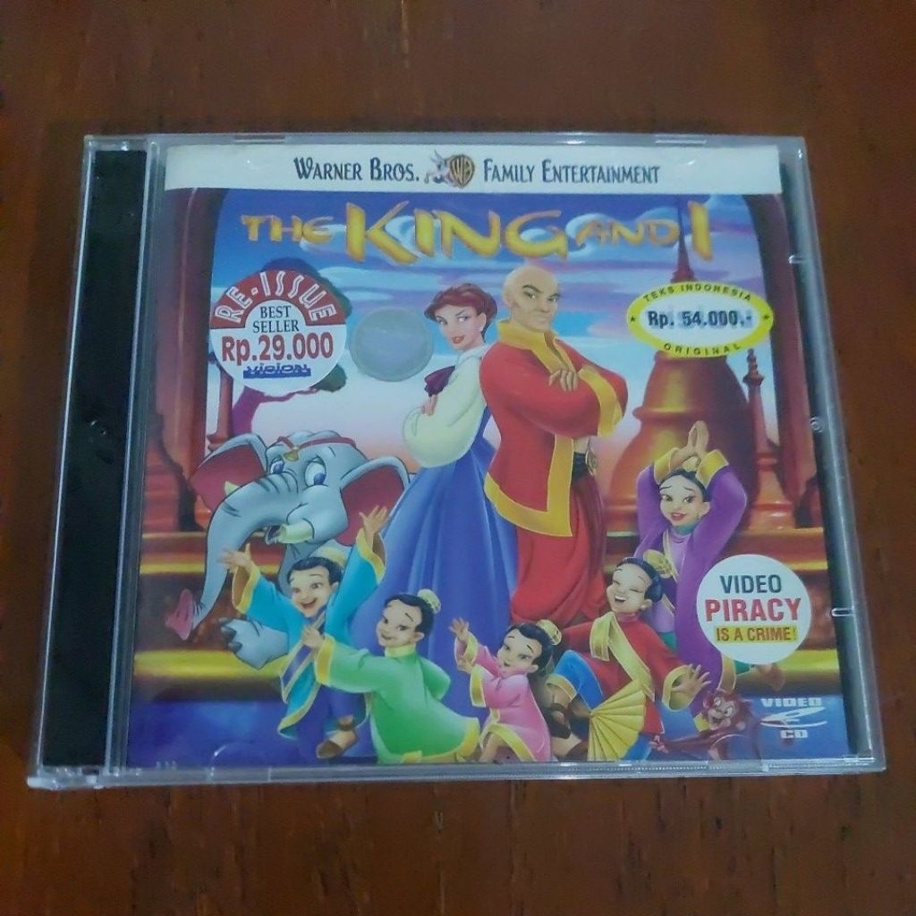 ( VCD ORIGINAL ) " THE KING & I " WARNER BROS FAMILY ENTERTAINMENT - 1999