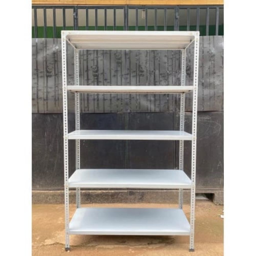 Rak Besi 5 Susun, T200xL40xP100, Rak besi siku, rak besi, rak buku, rak serbaguna, rak barang, rak g