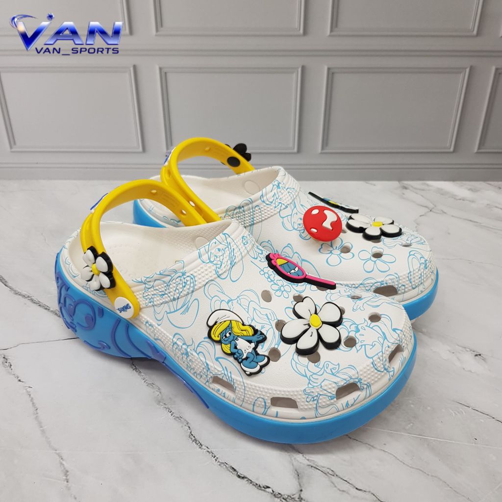SANDAL PLATFOM SMURF-SANDAL WANITA (FREE BOX)