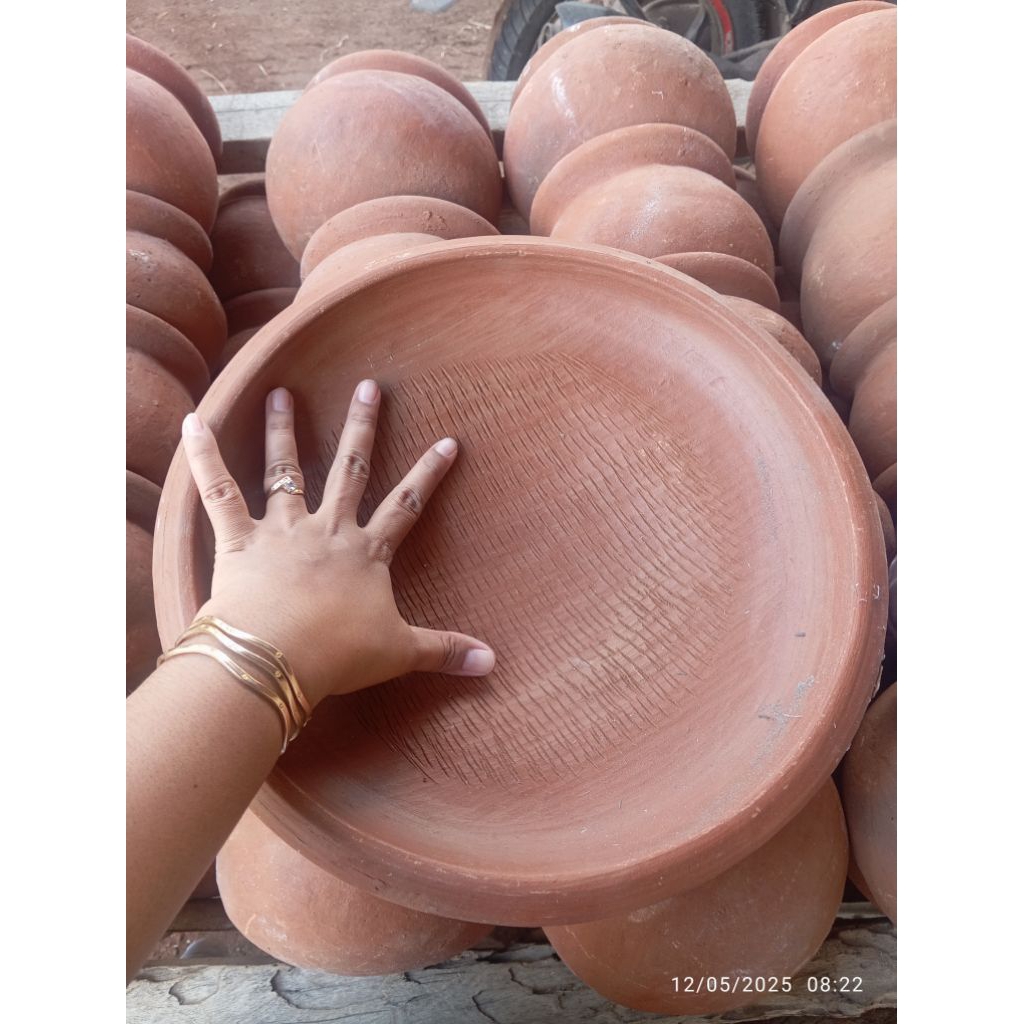 Cobek Tanah Liat uk Jumbo 33cm