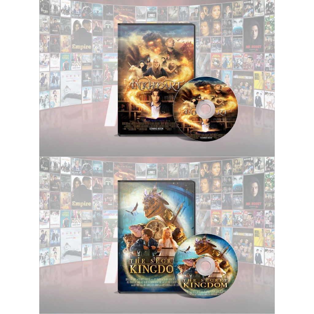 DVD Inkheart (2008) + DVD The Secret Kingdom (2023)