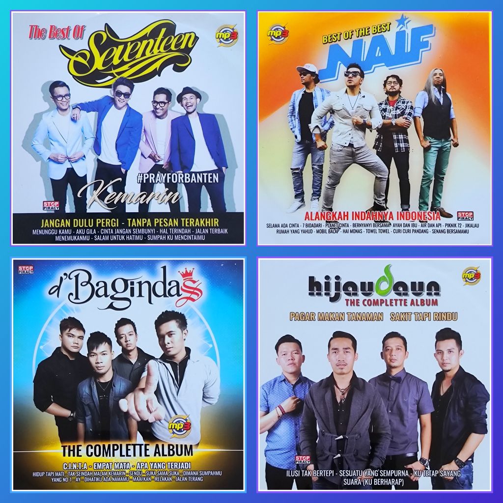 Kaset MP3 Lagu Pop Seventeen - Naif - D'Bagindas - Hijau Daun Album Pilihan