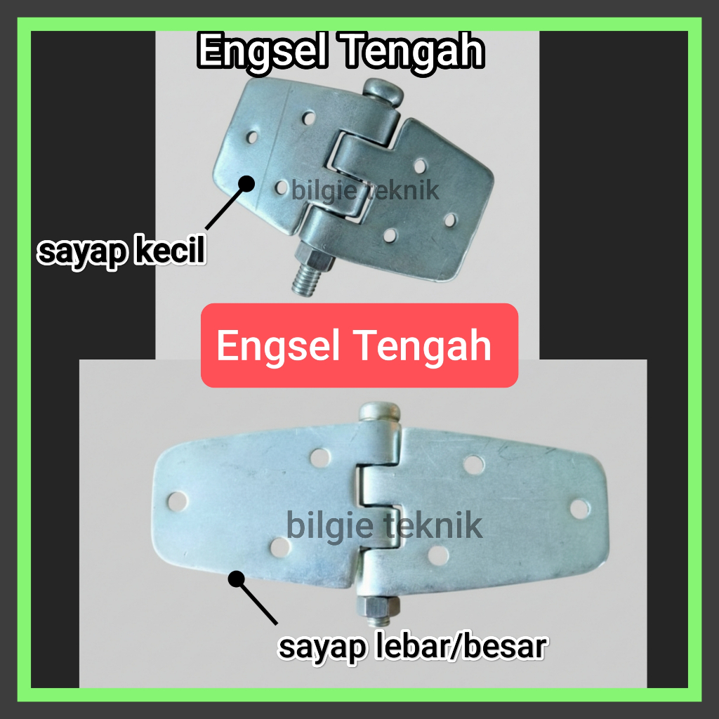 Engsel Tengah Sayap Kupu Pintu Handerson Henderson Lipat Kayu Besi Gebyog Garasi Ruko