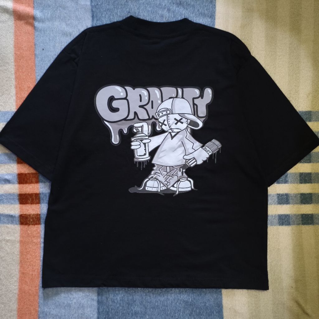 Baju Boxy Grafiti different official
