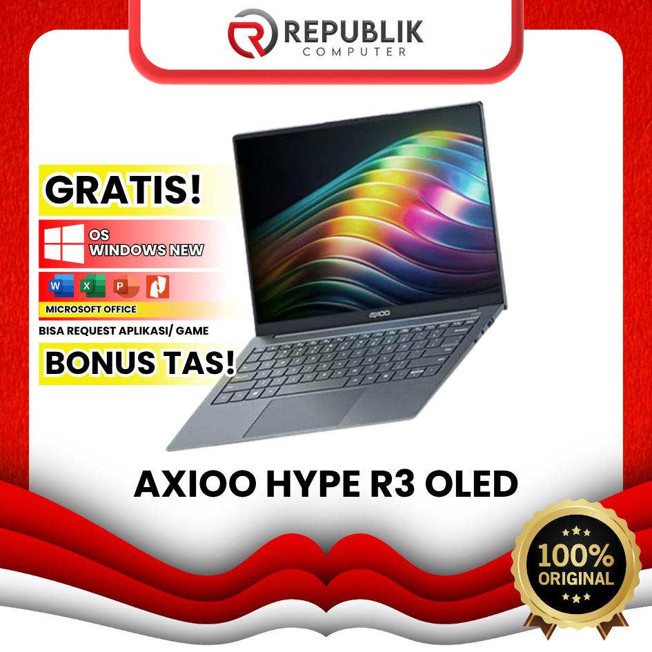 Axioo Hype R3 Oled Core i3 24GB SSD 256GB Windows 11