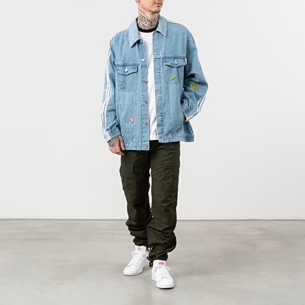 Adidas X fiorucci Denim jacket.