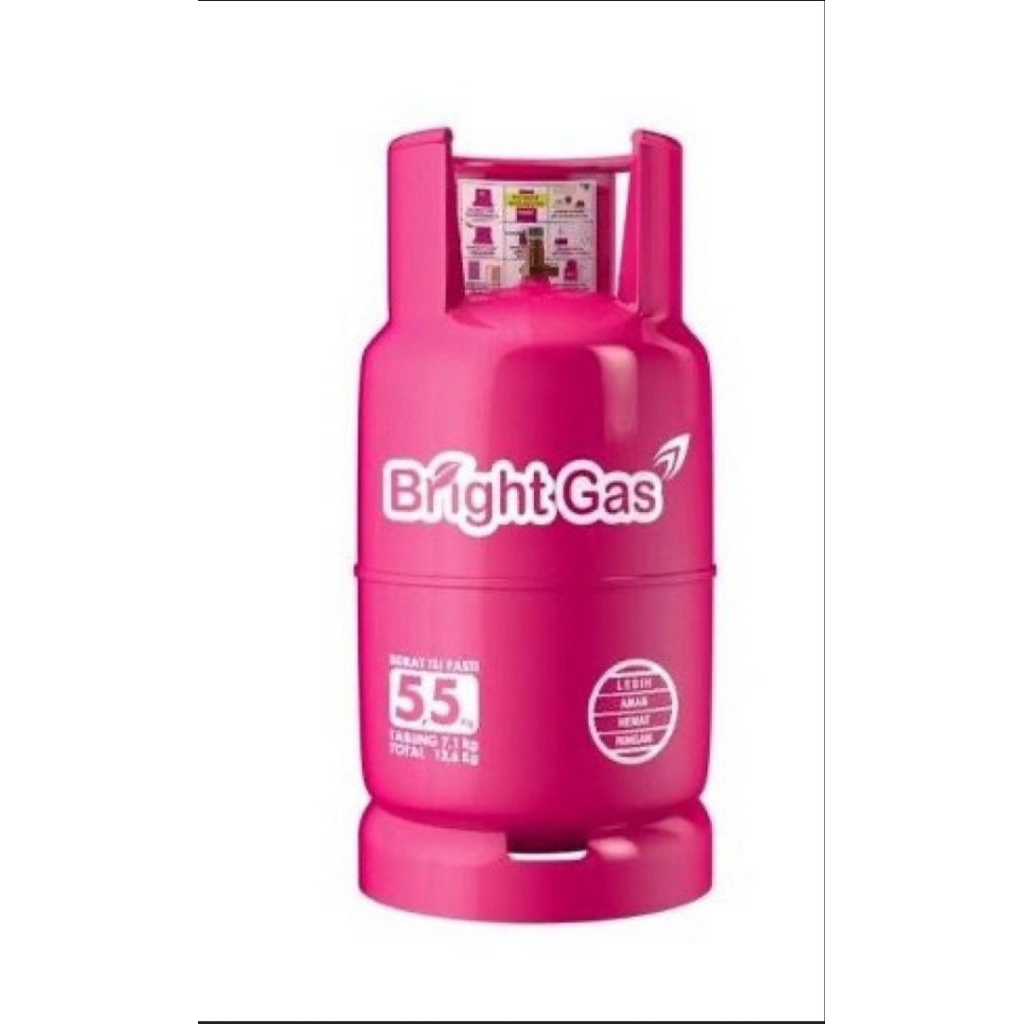 Tabung Bright Gas 5,5 kg pink KOSONGAN Tabung gas 5,5kg pink KOSONG Tabung elpiji 5kg Tabung pink Ta