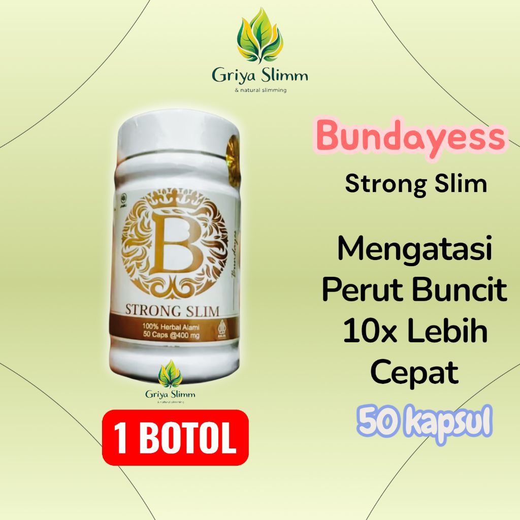 Langsing Mengilkan Perut Buncit  isi 50 Kapsul Pelangsing Bundayes Obat Diet Kurus BundaSlim Beauty 
