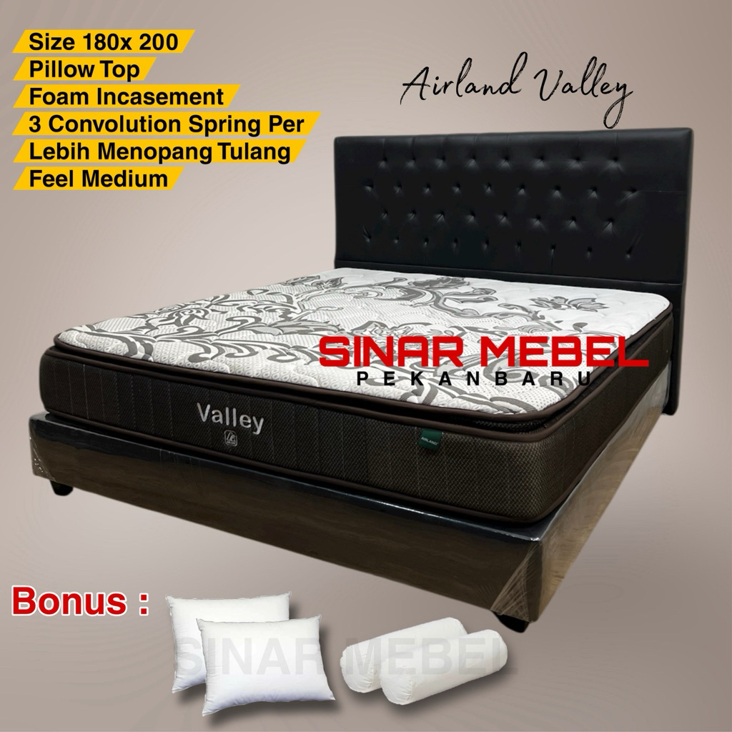 Set Matras Kasur Springbed Airland Valley 180x200