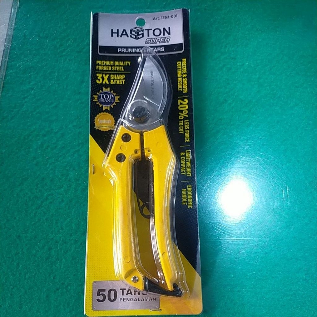 GUNTING BUNGA HASSTON PROHEX 1353-001 SUPER GUNTING DAHAN ALAT POTONG RANTING STEK PRUNING TANAMAN B