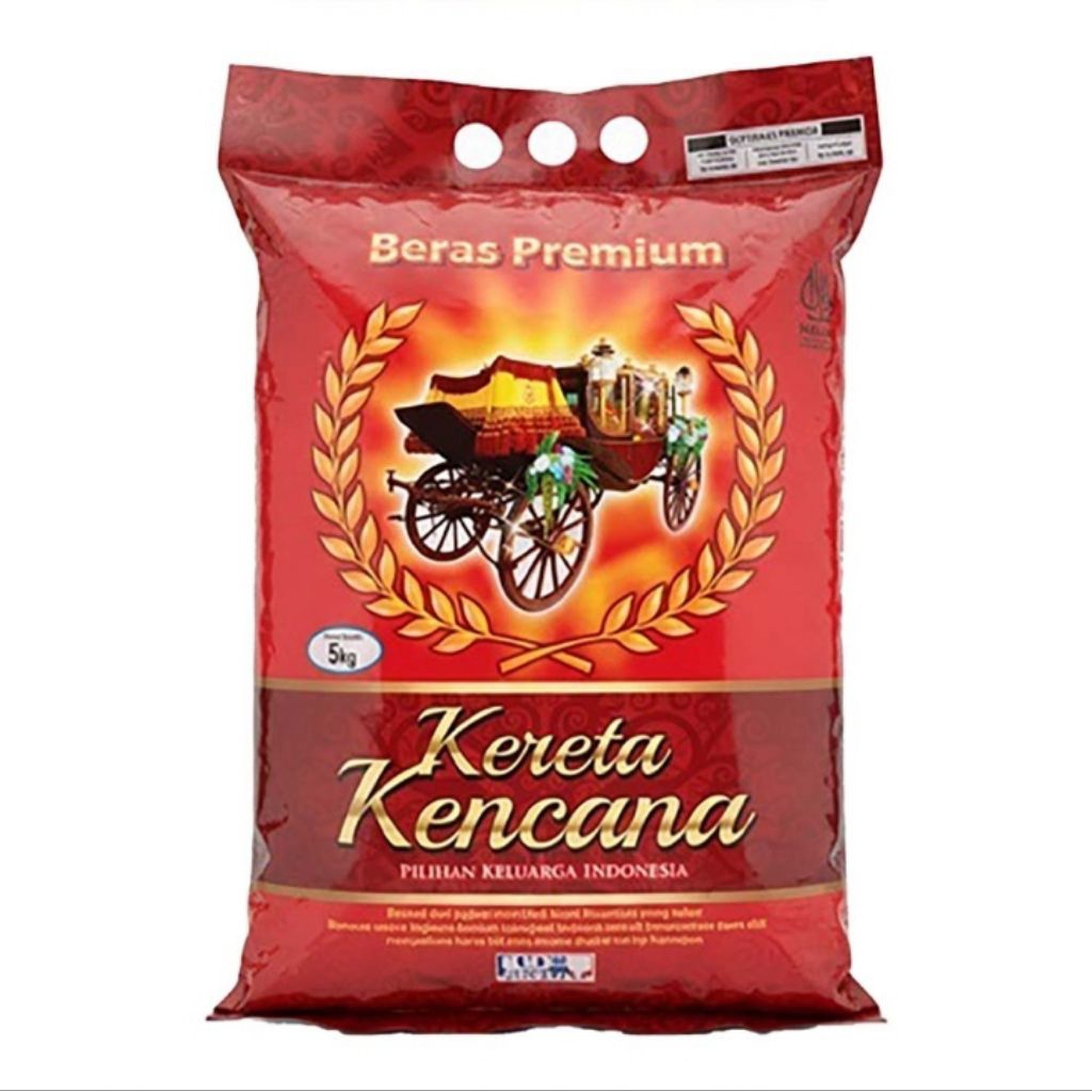 *BERAS KERETA KENCANA BERAS PREMIUM 5 KG BERKUALITAS TINGGI ( BARU,  STOK TERBATAS)