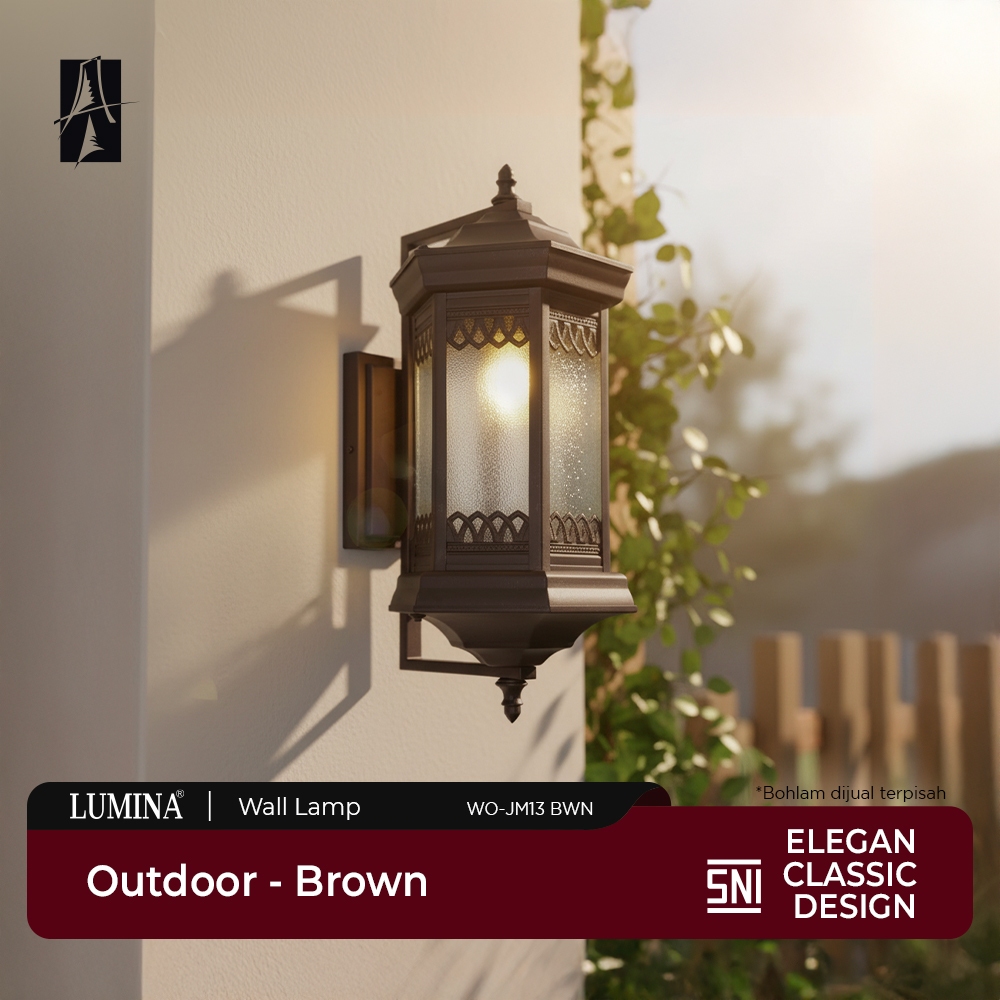Lumina - Lampu Dinding Outdoor Hias Taman & Teras Klasik Wall Lamp Aesthetic Minimalis Modern Esteti