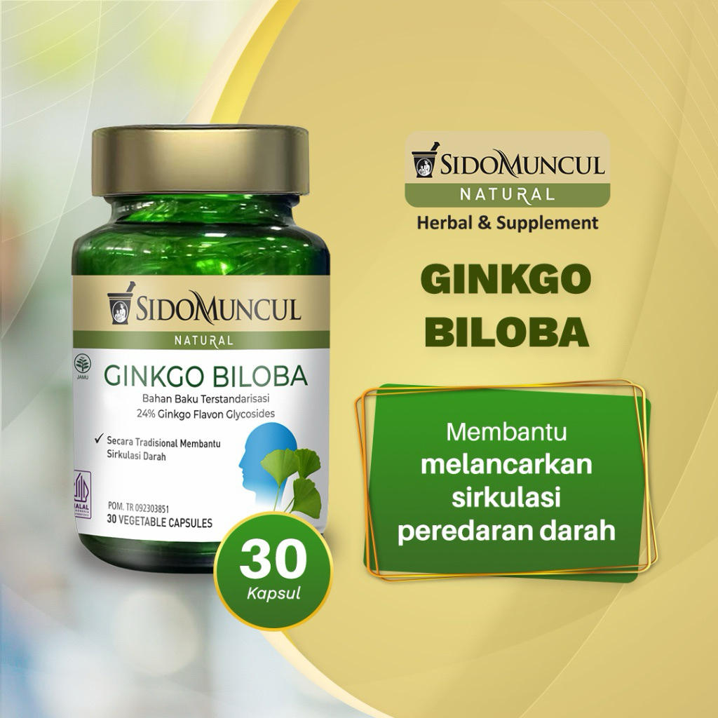 SIDOMUNCUL GINKGO BILOBA 30 KAPSUL