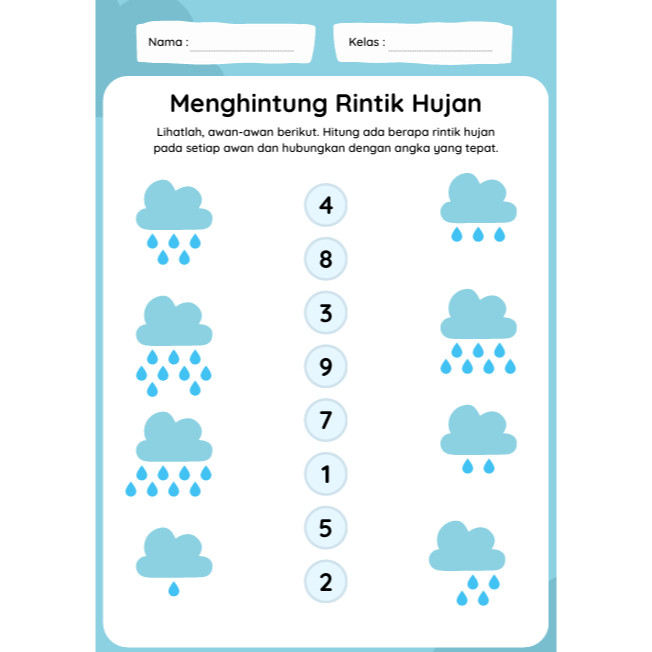 Buku Mewarnai untuk anak belajar menhitung