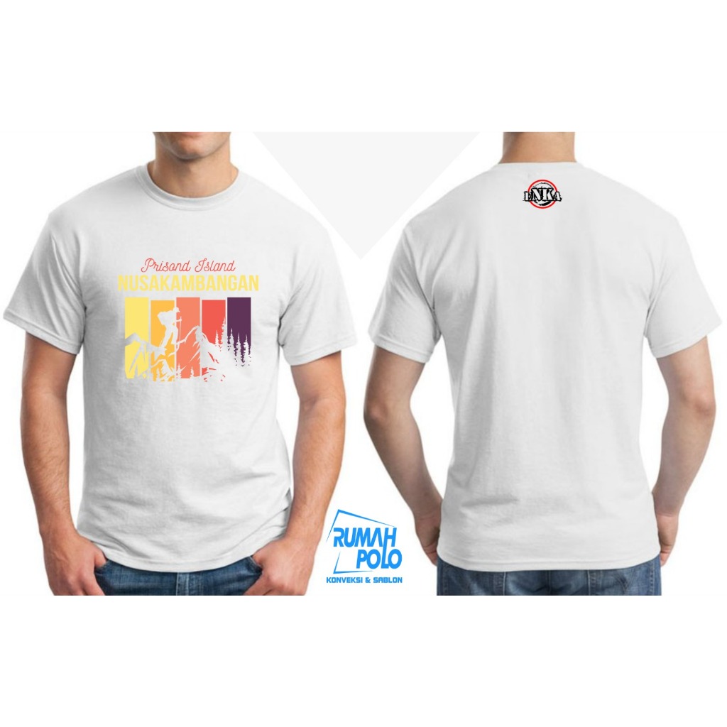 KAOS OBLONG NUSAKAMBANGAN - SABLON