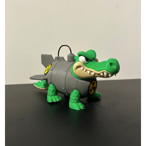 Bombardino Crocodilo – Mainan Buaya Artikulasi Bahan Plastik Premium