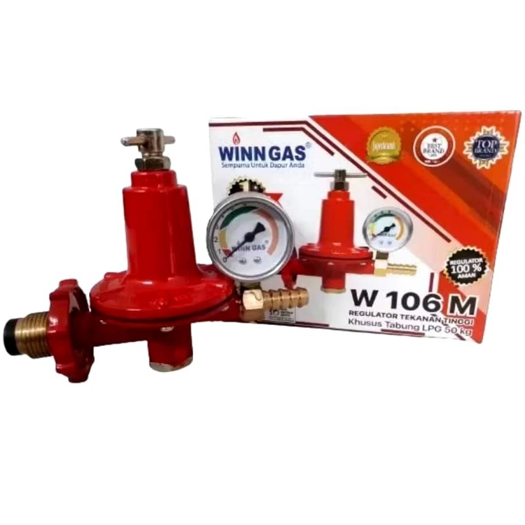 WINN GAS REGULATOR ELPIJI 106 METER 50KG TEKANAN TINGGI