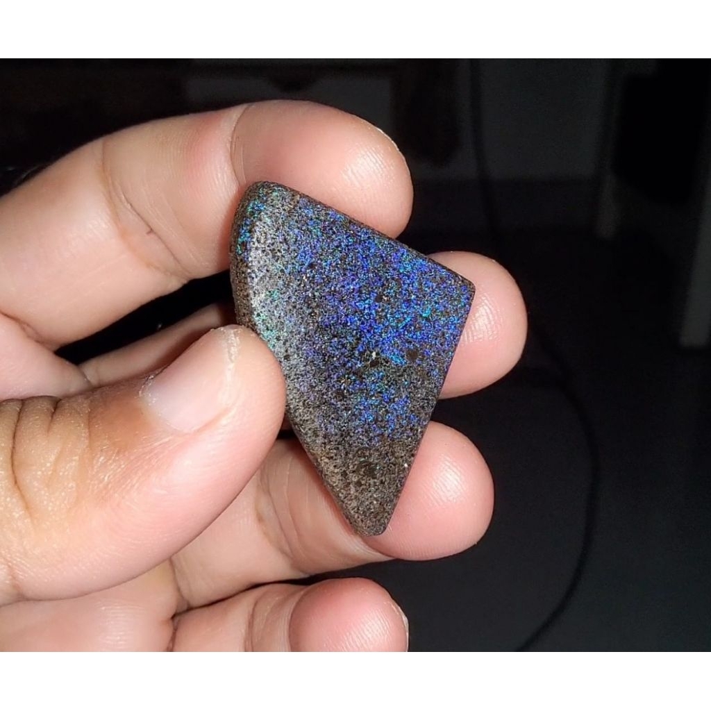 bahan black opal andamoka natural australia