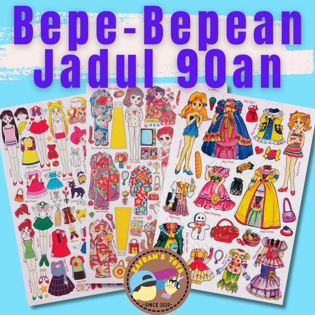 [BEPE BEPEAN JADUL] BEPE JADUL MAINAN 90an MAINAN NOSTALGIA BPBPAN BONGKAR PASANG MAINAN BAJU-BAJUAN