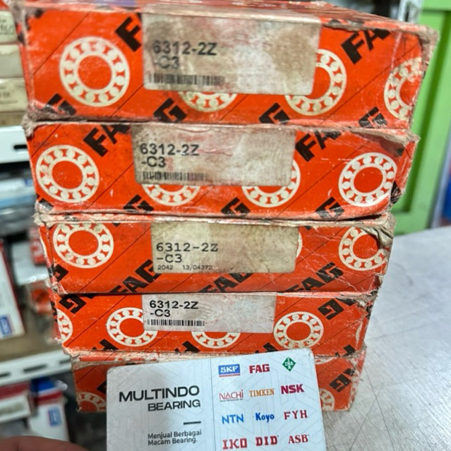 Ball Bearing 6312 ZZ C3 FAG ORIGINAL