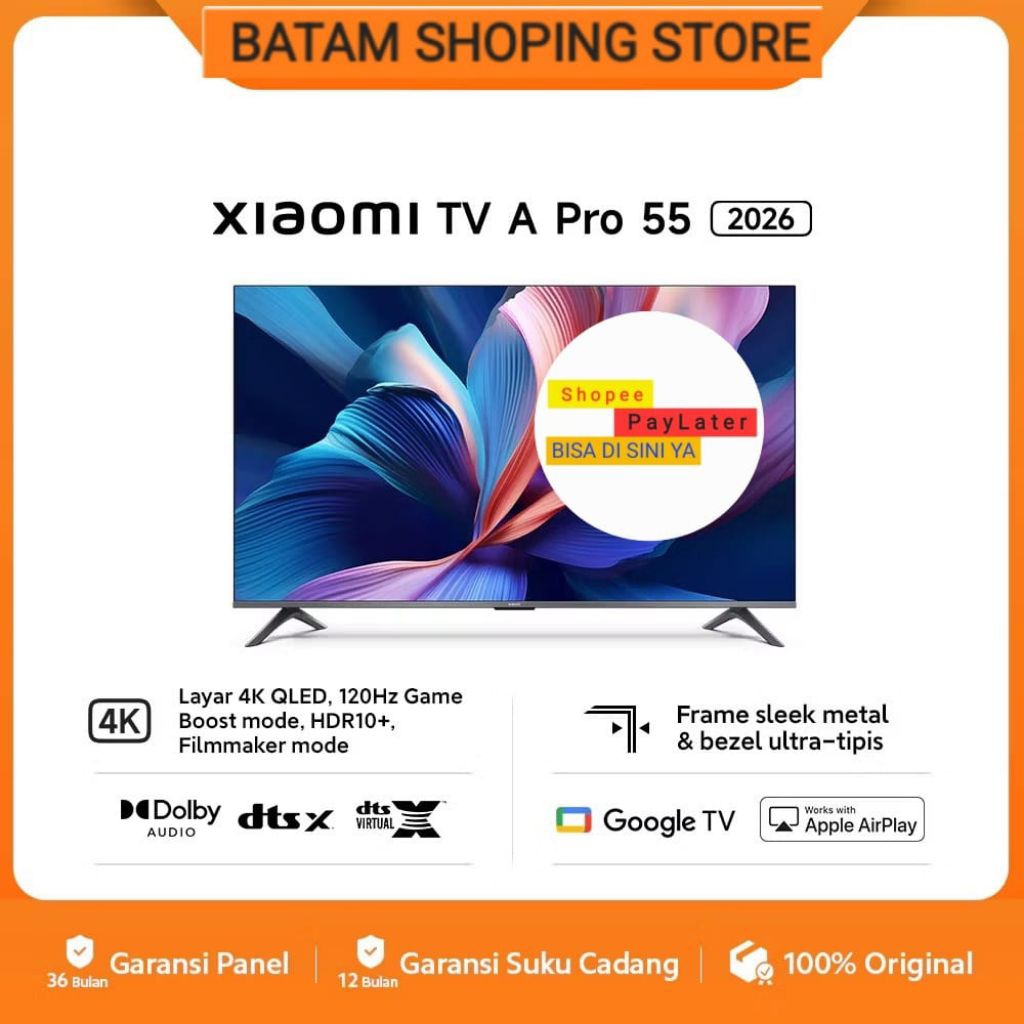 XIAOMI TV A PRO 55 2026 55 INCH GOOGLE TV 120Hz Garansi Resmi