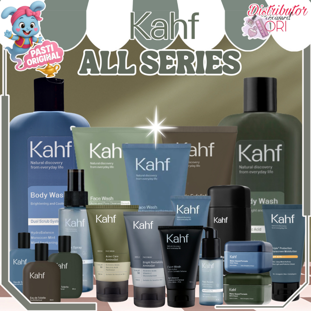 KAHF FACE WASH 100 ML / SABUN WAJAH PRIA / Face Scrub / deodorant / sunscreen / FACE SPRAY / men / m