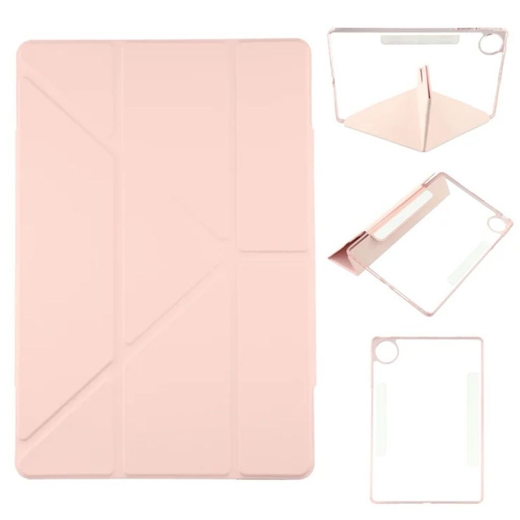 CASE TRIFOLD ACRYLIC ORIGAMI FOR IPAD 10/ IPAD 11 A(16)/ IPAD AIR 4/ IPAD AIR 5| CASING TRANSPARANT 