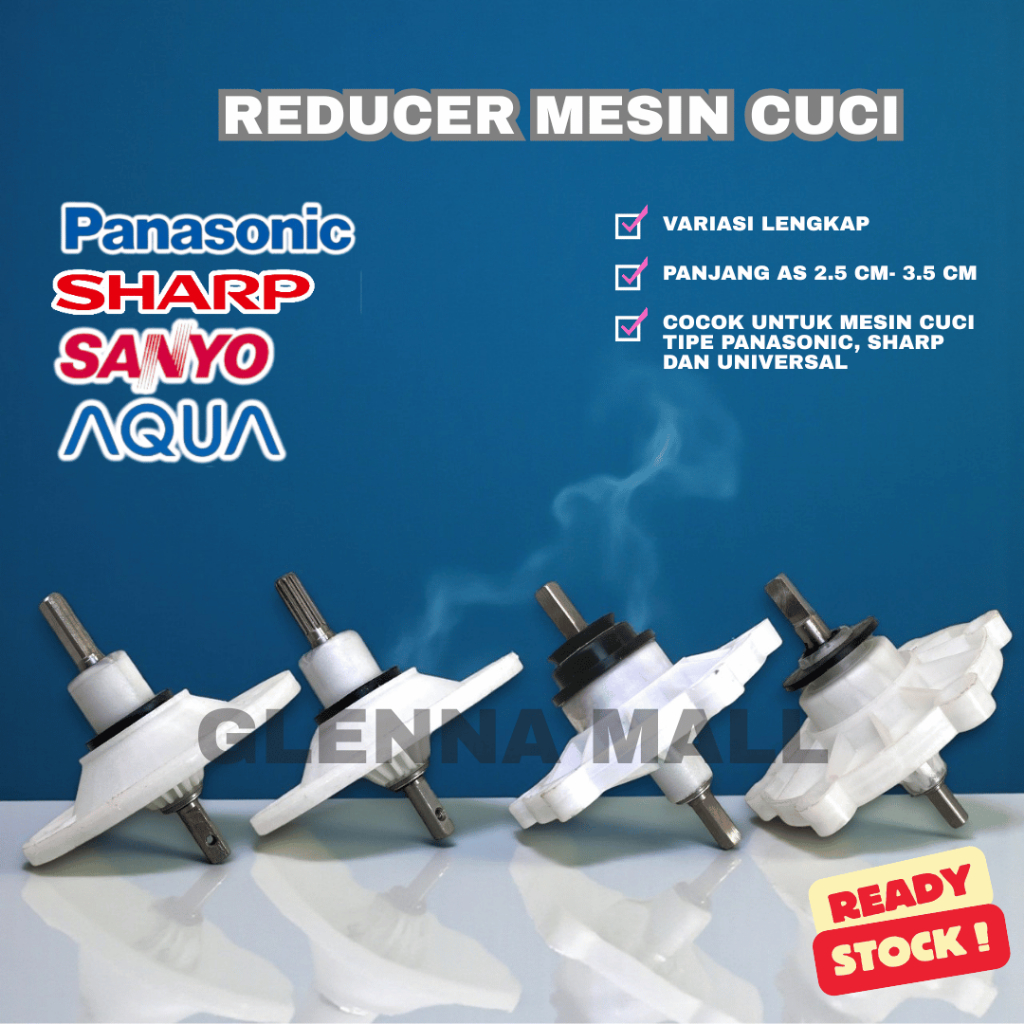 Gearbox Kecil Mesin Cuci  2 Tabung Ceper Tanpa Puli Universal / Gear Box / Reducer Panasonic Pencuci