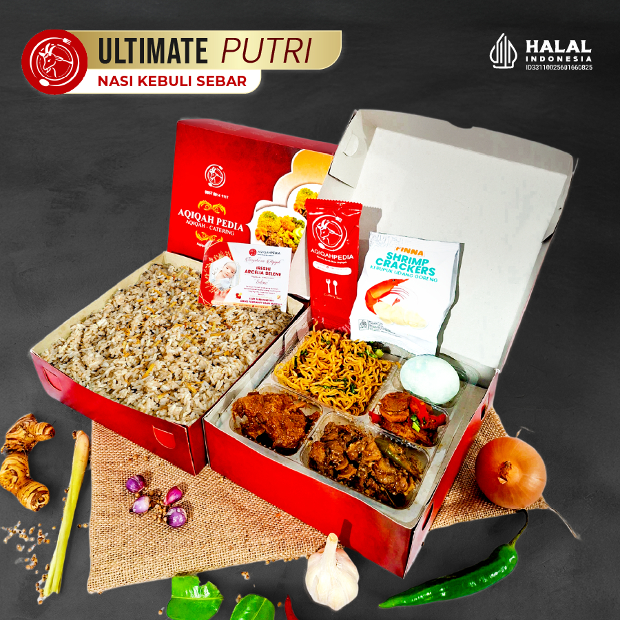 Aqiqah Pedia - Paket Ultimate Putri Nasi Kebuli Sebar