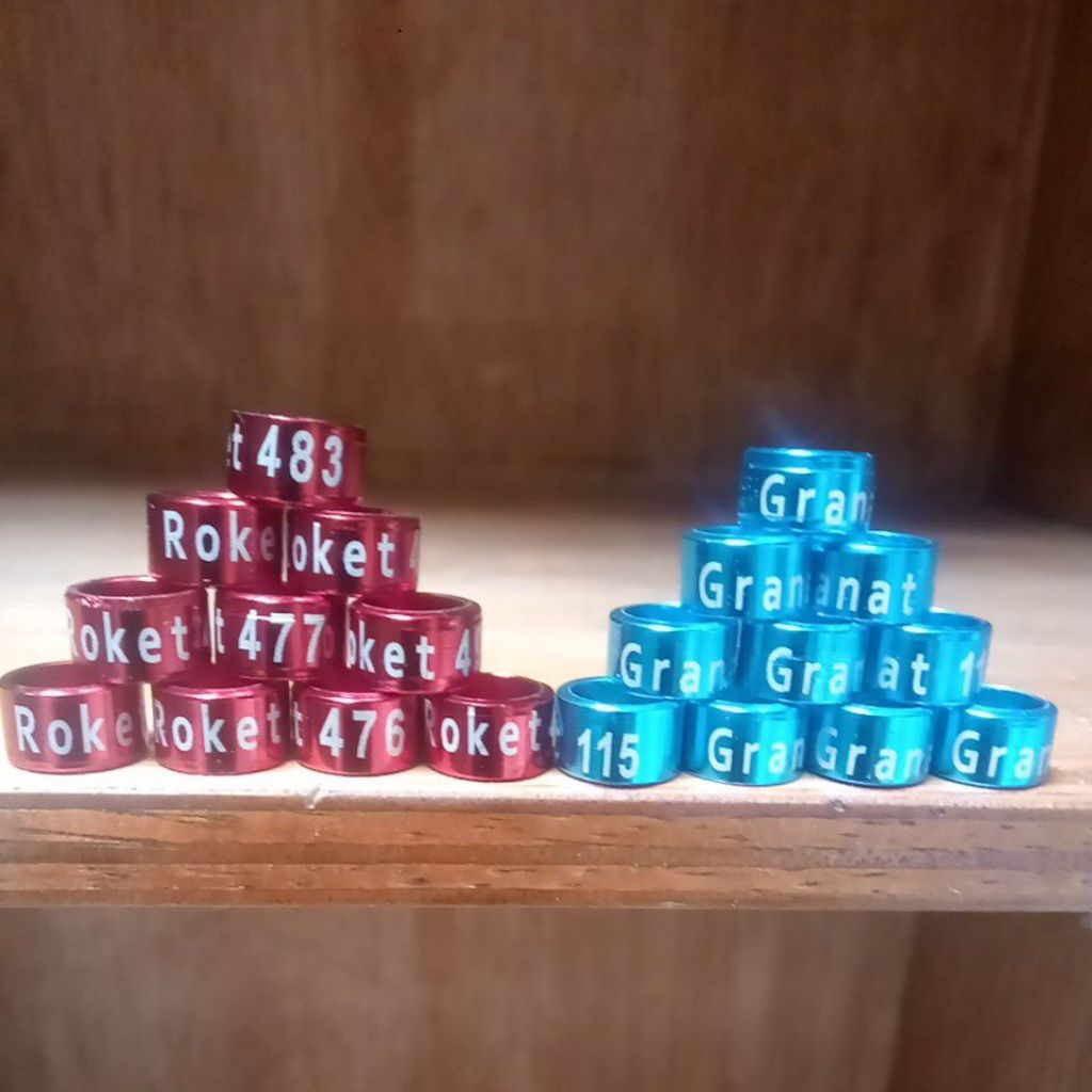 Ring Burung Dewasa Merpati Kenari Perkutut dll 9mm