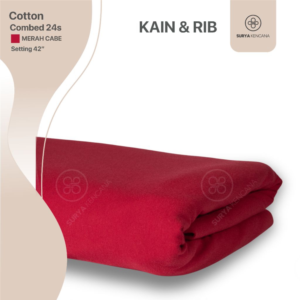 KATUN COMBED 24s WARNA TUA 1ROLL