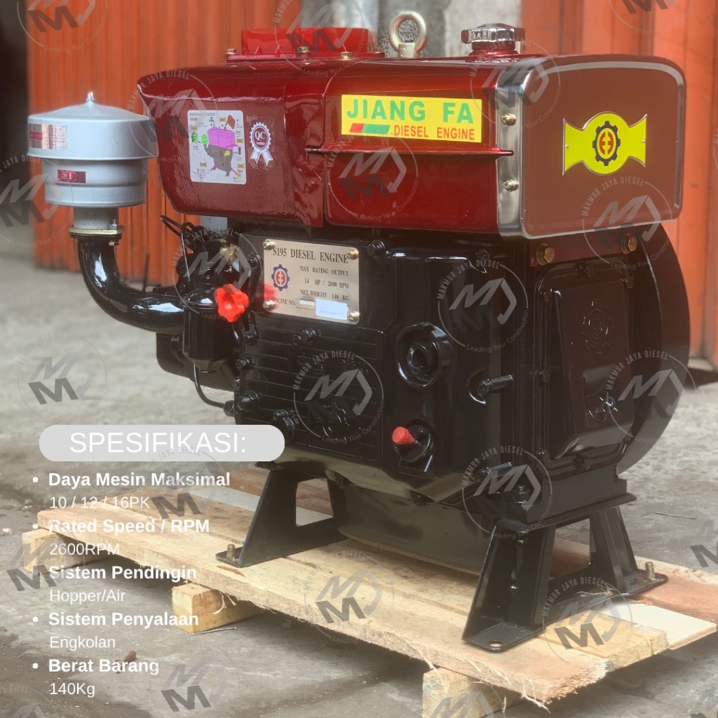 Diesel JiangFa S195 / S1100 - 12 / 16HP