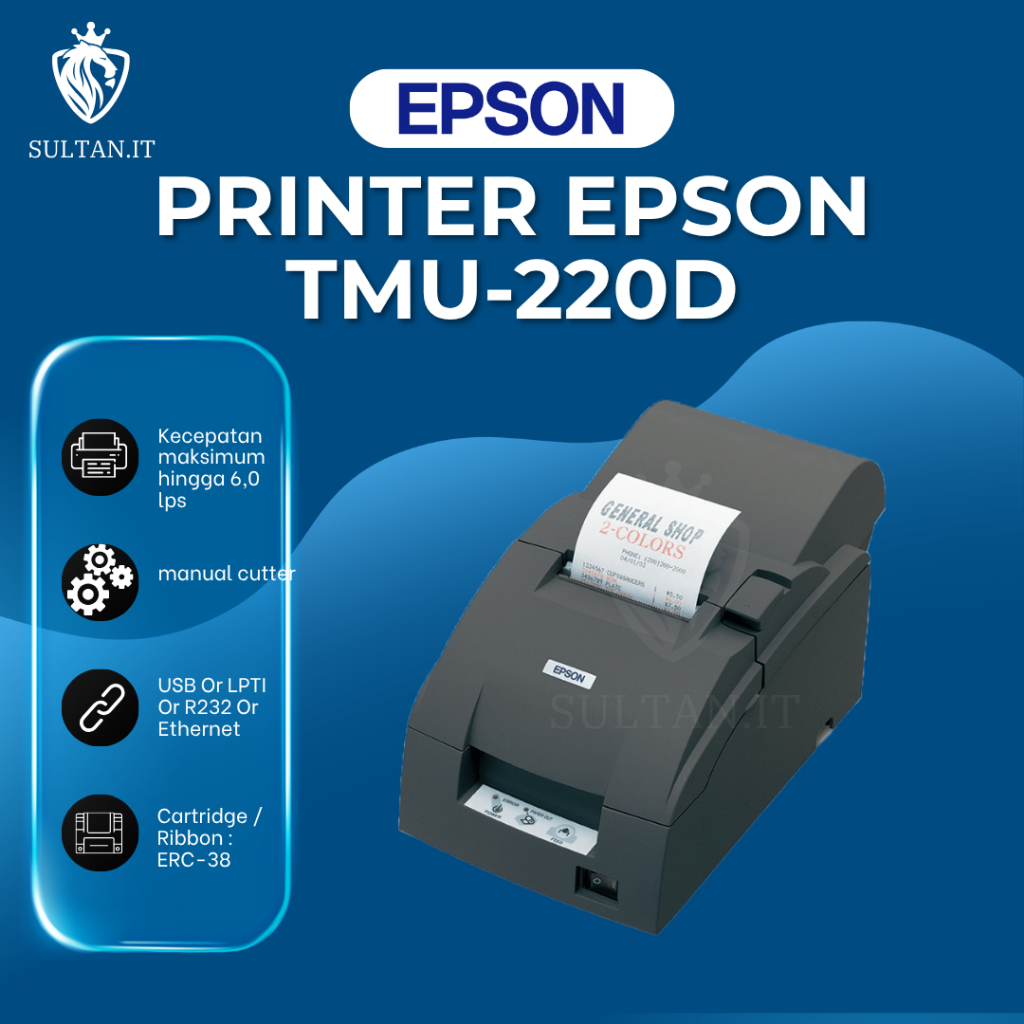 Epson Printer Kasir TMU 220D / TMU 220B / TMU 220A (SECOND) EPSON TM-U220D TM-U220B TM-U220A