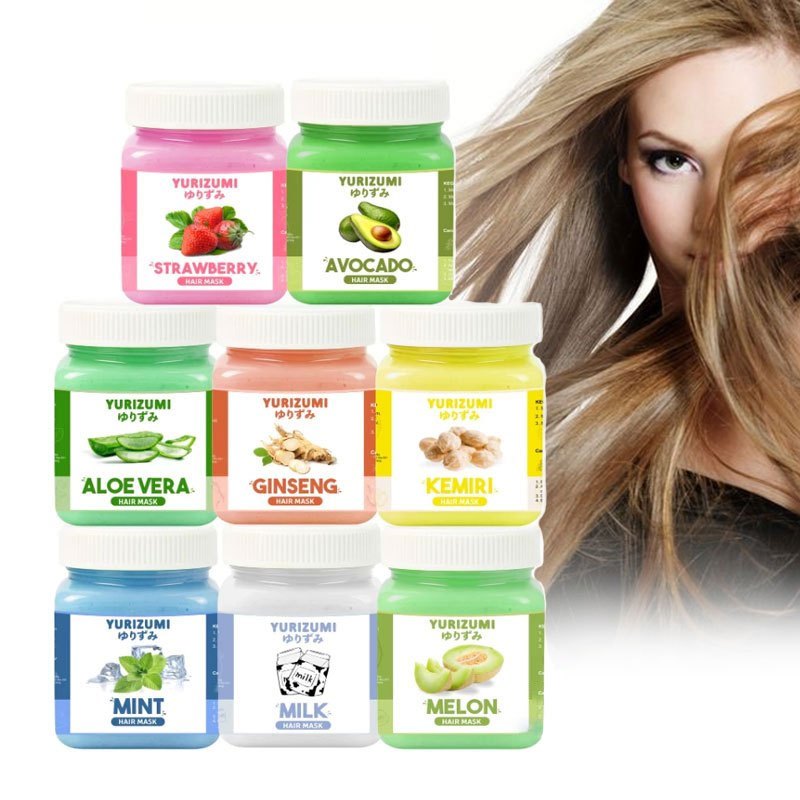 Hair Mask Creambath Yurizumi Masker Rambut Rusak dan Kering Rontok Melembutkan 200gr