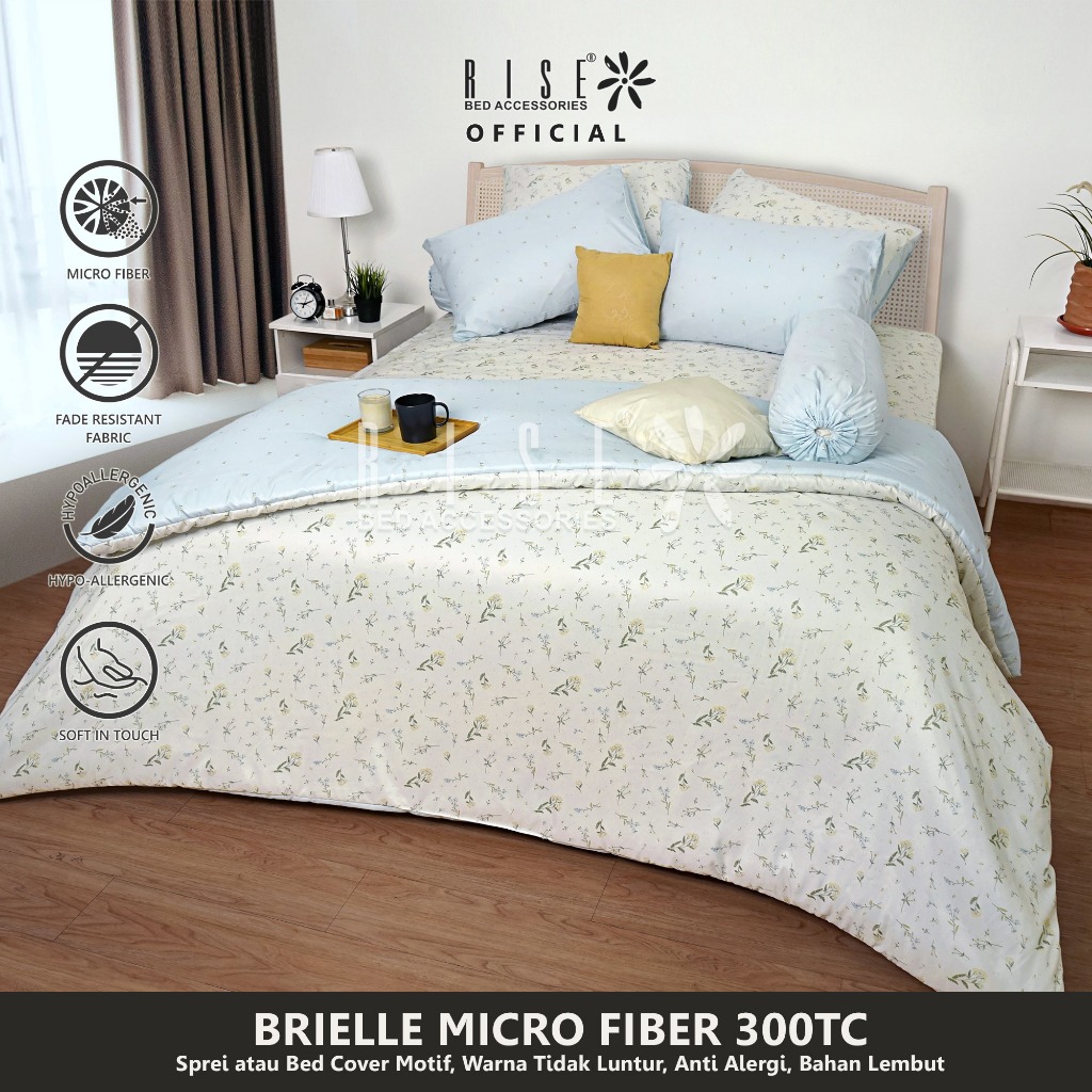 Rise Sprei Set Bed Cover Motif Brielle Micro 300TC