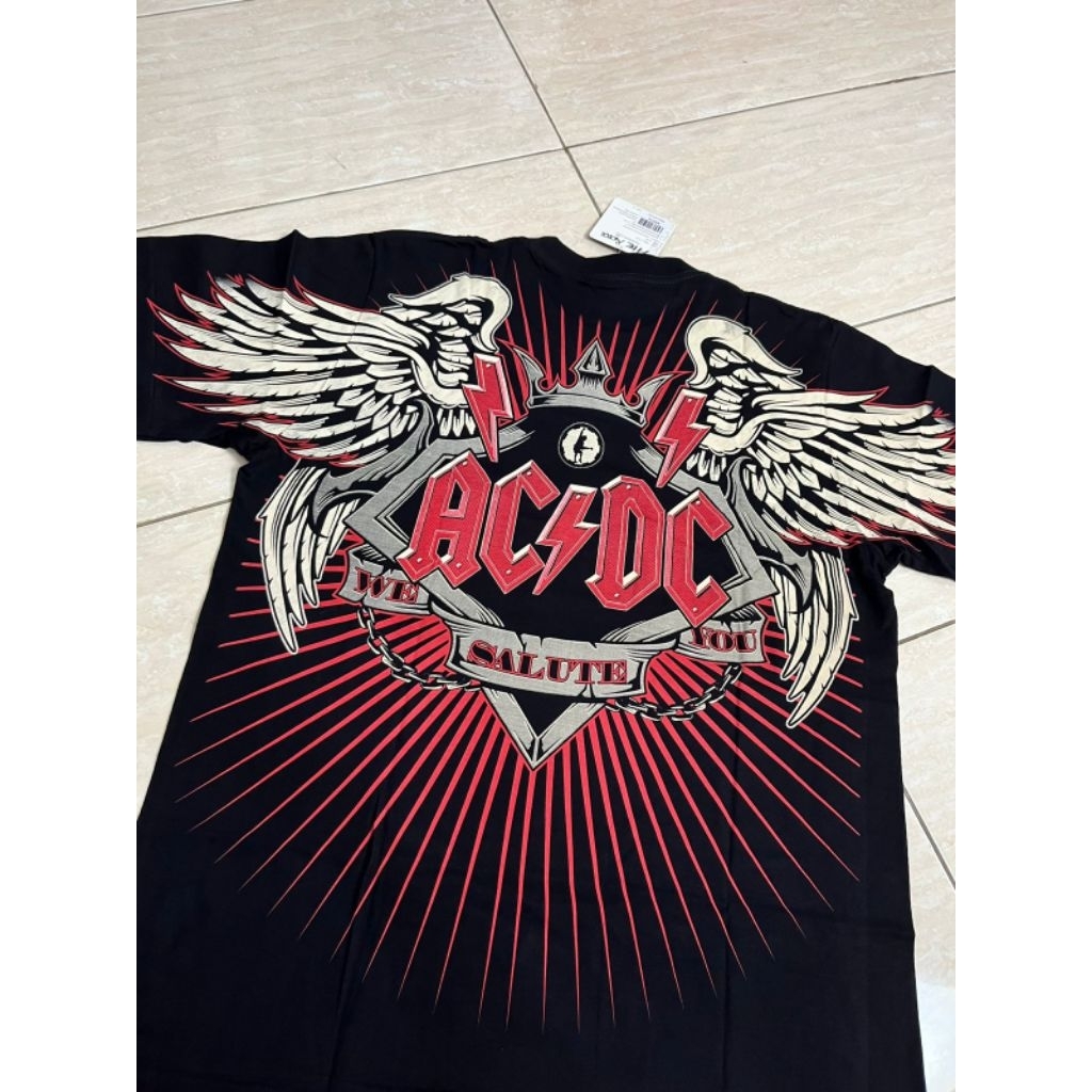 KAOS BAND BOOTLEG FANMADE BARU THE ROXX THE MAXX DISCHARGE ALL OVER PRINT AOP ACDC SALUTE